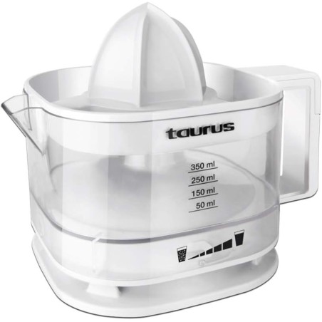 Taurus Exprimidor, 800W, capacidad 0.35 litros, Color Blanco Clase de eficiencia energética A++