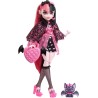 Monster High Draculaura Muñeca articulada con Mascota y Accesorios de Moda Hhk51 Mattel