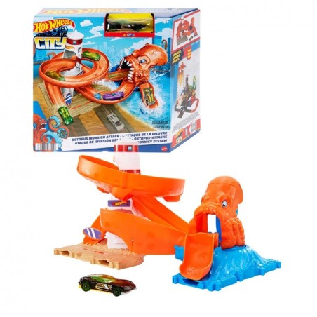Hot Wheels City Ataque Invasion Pulpo HDR31 Hot Wheels edad +3 años