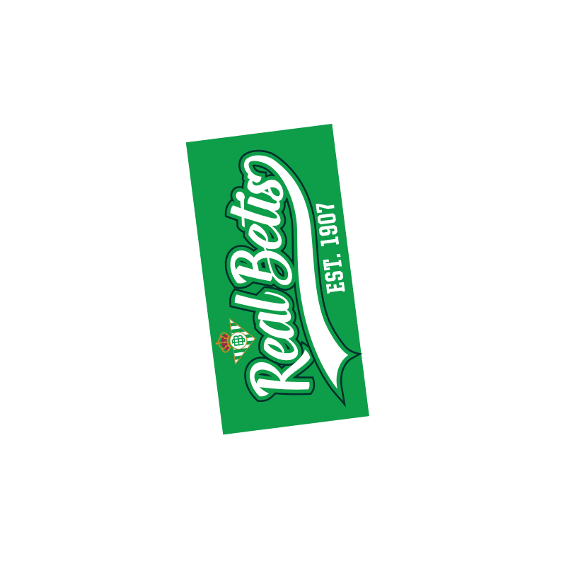 Toalla Real Betis Balompié fondo verde letras blancas 150x75cm producto oficial