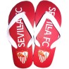 Chanclas playeras Sevilla Fútbol Club producto oficial rojas y blancas tallas de 36 a la 45