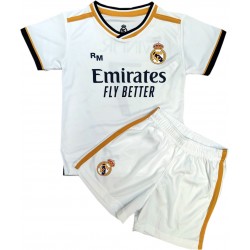 Real Madrid Conjunto Niño Camiseta y Pantalón Primera Equipación de la Temporada 2023-2024 - Vini JR. 7 Vinicius