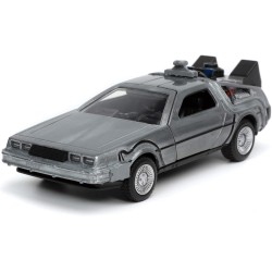 Coche Delorean película Regreso al Futuro, Escala 1:32 metal y piezas de plástico