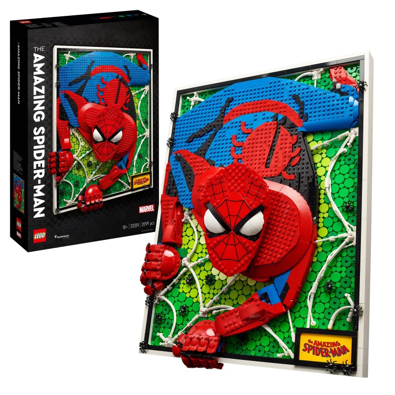 LEGO Art 23L31209 El Increíble Spider-Man edad apartir de 18+ numero de piezas 2099 LEGO Art 23L31209 El Increíble Spider-Man edad apartir de 18+ numero de piezas 2099