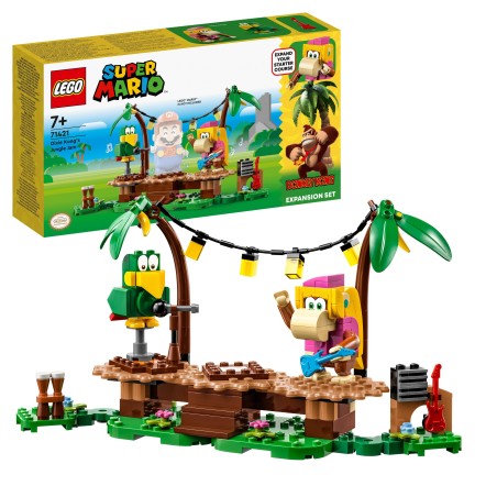 LEGO Super Mario 23L71421 Set de Expansión: Jaleo en la jungla con Dixie Kong edad apartir de 7+ numero de piezas 174