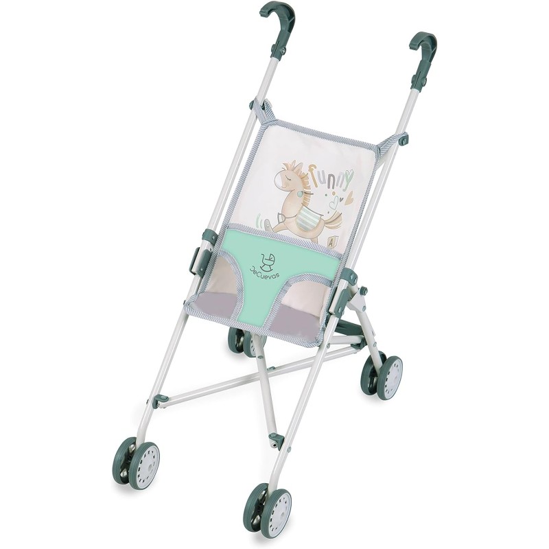 Sillita de muñecas paseo plegable para bebé color verde DeCuevas Sillita de muñecas paseo plegable para bebé color verde DeCuevas