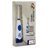 Real Madrid cepillo de dientes vibratorio producto oficial con 4 cabezales funciona a pilas