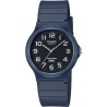 Reloj Casio unisex MQ-24UC-2B correa caucho azul esfera negra analógico
