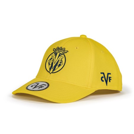 Gorra Villarreal Club de Fútbol premium amarilla ajustable escudo caucho