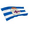 Bandera Real Club Deportivo de la Coruña franjas horizontales tamaño 150x100cm producto oficial