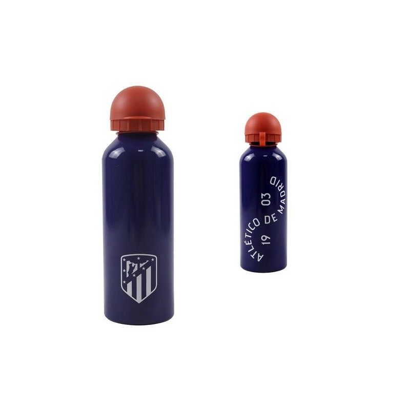 Botella aluminio Atlético de Madrid 500ml boquilla anti goteo producto oficial Botella aluminio Atlético de Madrid 500ml boquilla anti goteo producto oficial