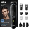 Máquina Braun Recortadora Todo En Uno Series 5 MGK5445, Kit 10 En 1 Para Barba, Pelo, Depilación Masculina