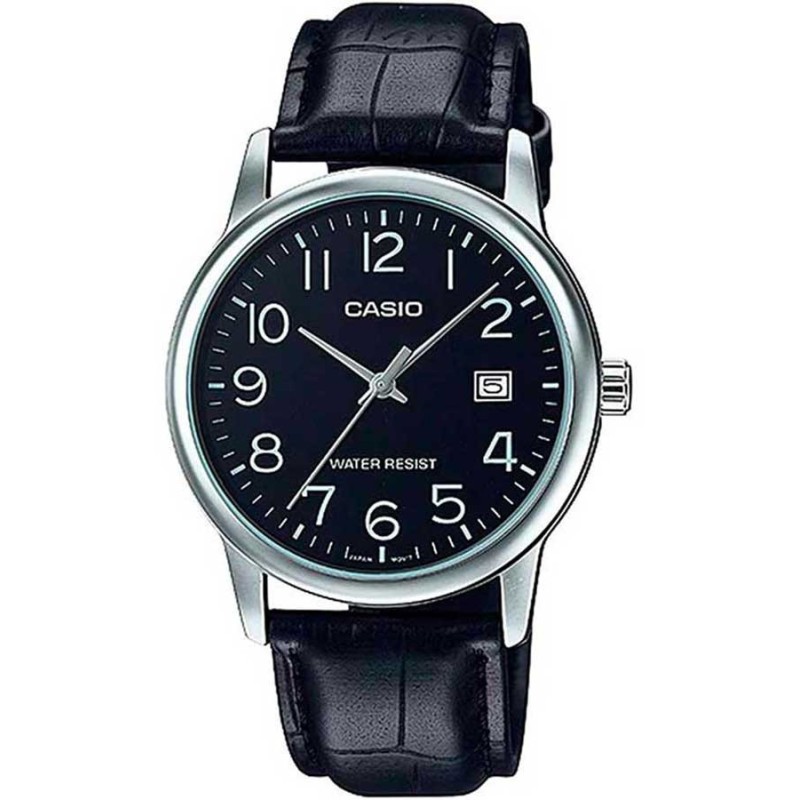 Reloj De Pulsera Casio MTP-V002L-1B Analógico Para Hombre Color Negro Correa Piel Reloj De Pulsera Casio MTP-V002L-1B Analógico Para Hombre Color Negro Correa Piel