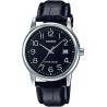 Reloj De Pulsera Casio MTP-V002L-1B Analógico Para Hombre Color Negro Correa Piel