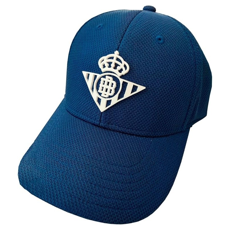 Real Betis Balompié gorra Azul marino Navy adulto escudo blanco caucho producto oficial