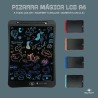 Piazarra mágica LCD A4 para escribir y dibujar, se borra en un click