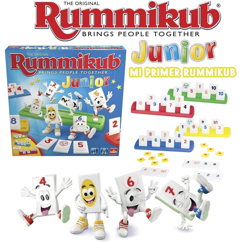 Mi primer juego Rummikub Junior edad +4 años de 2 a 4 jugadores Mi primer juego Rummikub Junior edad +4 años de 2 a 4 jugadores