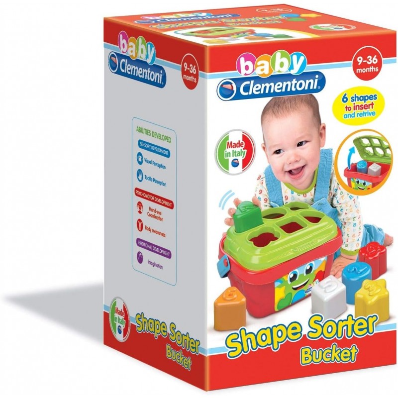 Clementoni - Baby Clementoni Cubo Formas y Colores - Juguete bebé a partir de 10 meses