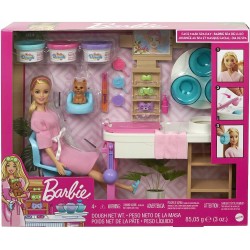 Muñeca Barbie salón de belleza GJR84 Mattel edad +4 años