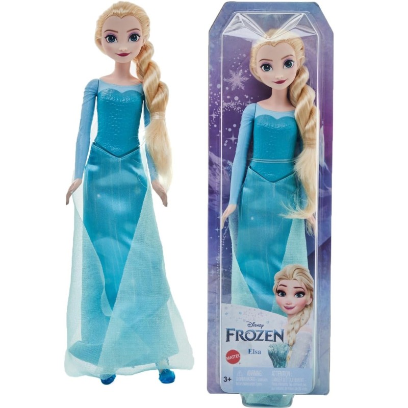 Muñeca Frozen Elsa básica con trenzas Mattel HMJ42 edad +3 años Muñeca Frozen Elsa básica con trenzas Mattel HMJ42 edad +3 años