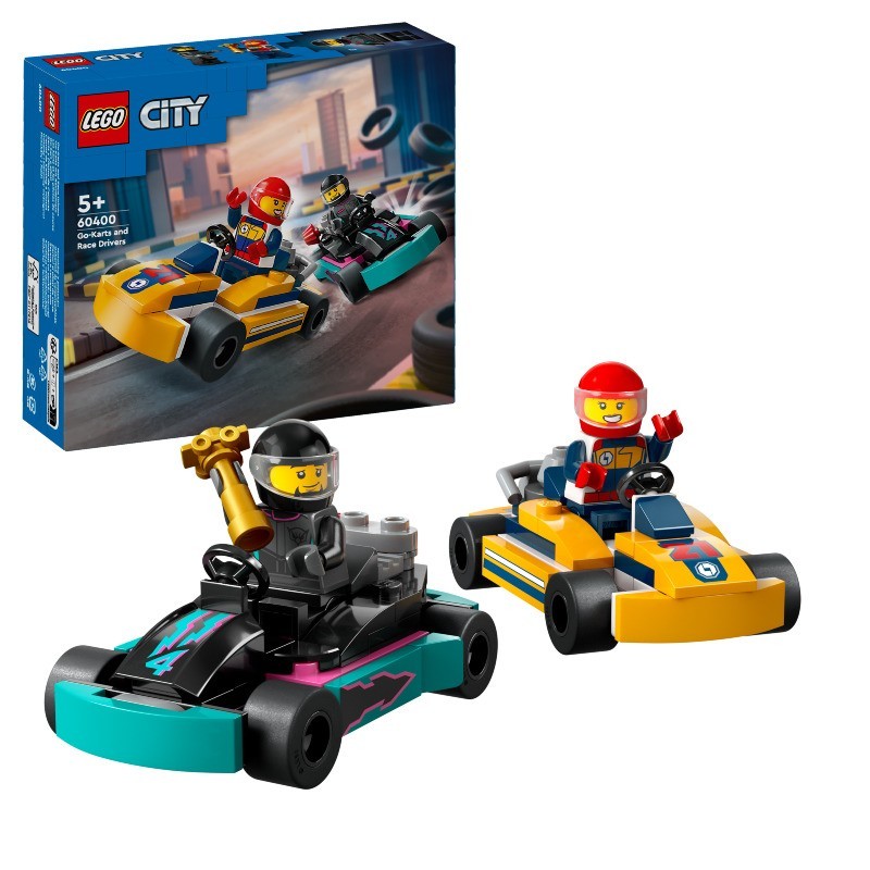 Tienda de juguetes Karts y Pilotos de Carreras LEGO City Great Vehicles 60400 contiene 99 piezas - edad apartir de 5+ años Tienda de juguetes Karts y Pilotos de Carreras LEGO City Great Vehicles 60400 contiene 99 piezas - edad apartir de 5+ años