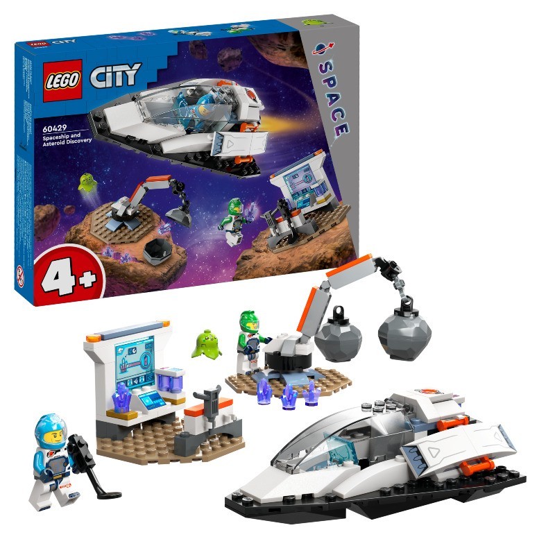 Tienda de juguetes Nave Espacial y Descubrimiento del Asteroide LEGO City Space 60429 contiene 126 piezas - edad apartir de 4+ a Tienda de juguetes Nave Espacial y Descubrimiento del Asteroide LEGO City Space 60429 contiene 126 piezas - edad apartir de 4+ a