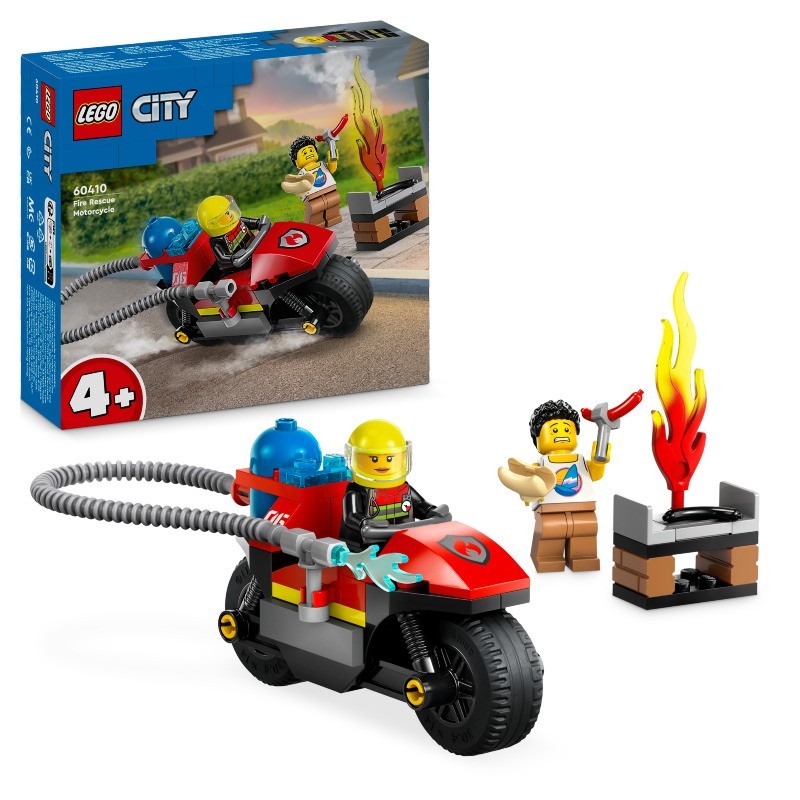Tienda de juguetes Moto de Rescate de Bomberos LEGO City Fire 60410 contiene 57 piezas - edad apartir de 4+ años Tienda de juguetes Moto de Rescate de Bomberos LEGO City Fire 60410 contiene 57 piezas - edad apartir de 4+ años
