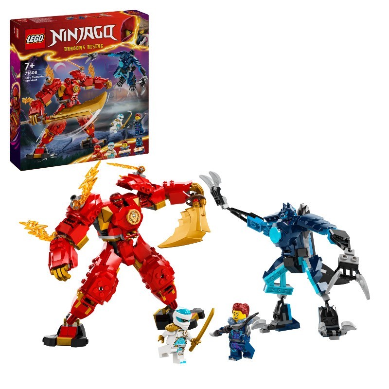 Tienda de juguetes Meca Elemental del Fuego de Kai LEGO NINJAGO 71808 contiene 322 piezas - edad apartir de 7+ años Tienda de juguetes Meca Elemental del Fuego de Kai LEGO NINJAGO 71808 contiene 322 piezas - edad apartir de 7+ años