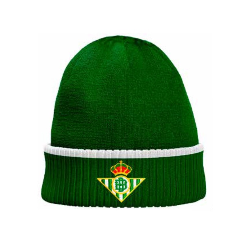 Real Betis Balompié gorro lana invierno clásico escudo bordado producto oficial
