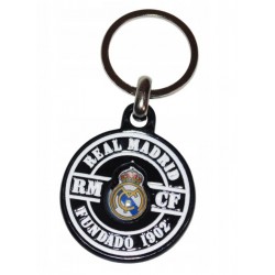 Llavero escudo Real Madrid redondo metal producto oficial