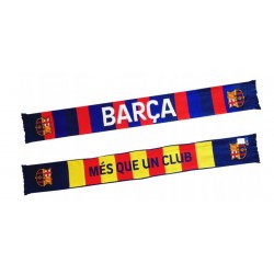Fútbol Club Barcelona bufanda diseño con doble cara blaugrana y senyera 157x17cm