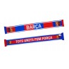 Fútbol Club Barcelona bufanda diseño con doble Tots Units Fem Força 157x17cm