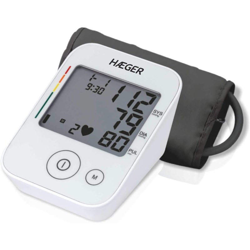 HAEGER DIGI HEART - Tensiómetro - circunferencia del brazalete: 22cm - 30cm, detección de arritmia cardíaca, clasificación de ni HAEGER DIGI HEART - Tensiómetro - circunferencia del brazalete: 22cm - 30cm, detección de arritmia cardíaca, clasificación de ni