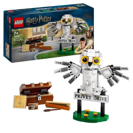LEGO Harry Potter 76425 Hedwig en el Número 4 de Privet Drive contine 337 piezas - edad apartir de 7+ años - Tienda de juguetes