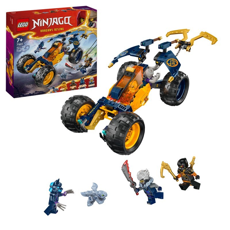 LEGO NINJAGO 71811 Buggy Todoterreno Ninja de Arin contine 267 piezas - edad apartir de 7+ años - Tienda de juguetes LEGO NINJAGO 71811 Buggy Todoterreno Ninja de Arin contine 267 piezas - edad apartir de 7+ años - Tienda de juguetes