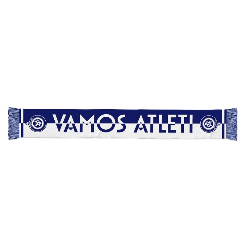 Bufanda Atlético de Madrid con escudo del Atlético aviación acrílica tamaño aprox 150x17cm producto oficial Bufanda Atlético de Madrid con escudo del Atlético aviación acrílica tamaño aprox 150x17cm producto oficial
