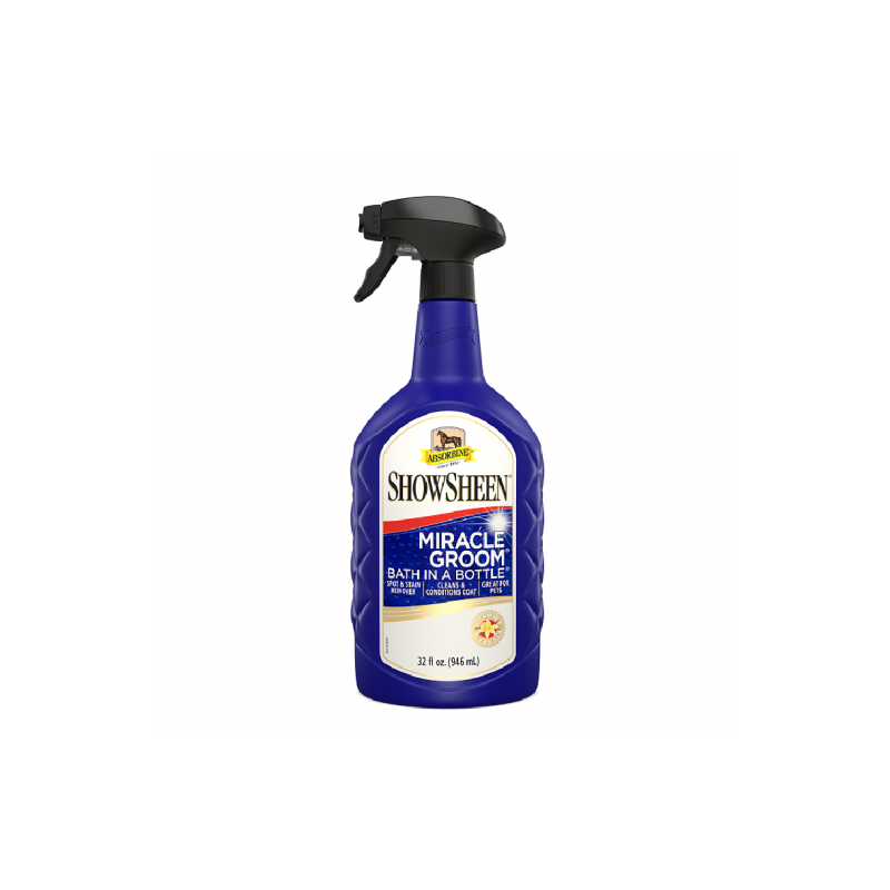 ShowSheen Miracle Groom - Absorbine - 950 ml champú sin necesidad de enjuague ni agua adicional ShowSheen Miracle Groom - Absorbine - 950 ml champú sin necesidad de enjuague ni agua adicional