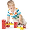 Cuboga Básico-Circuito de canicas con Cubos, Juego de construcción Quercetti edad +3 años Juego de construcción con cubos que se