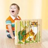 QUERCETTI-El Tigre, el Oso Polar, la Abeja y la Ballena Four Puzzle Play Bio-Animales edad +2 años