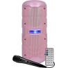 Altavoz multimedia Infiniton K50 portatil 50w Bluetooth, con micrófono, USB radio FM, mando a distancia color rosa