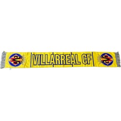Bufanda Villarreal Club de Fútbol lineas horizontales azules 130x20 cm