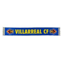 Bufanda Villarreal Club de Fútbol fondo azul 130x20 cm producto oficial