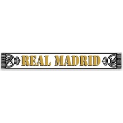 Bufanda Real Madrid fondo blanco tamaño 140x20cm producto oficial