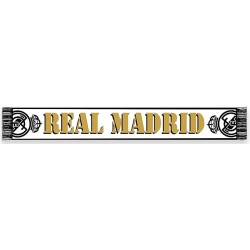 Bufanda Real Madrid fondo blanco tamaño 140x20cm producto oficial