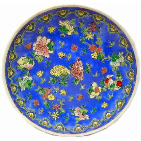 Plato porcelana china artesania 10cm