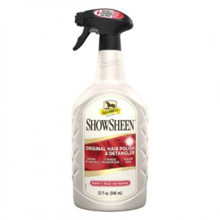 ShowSheen Hair Polish & Detangler Absorbine 950ml Desenreda, abrillanta y favorece el crecimiento del pelo de la crin y de la co