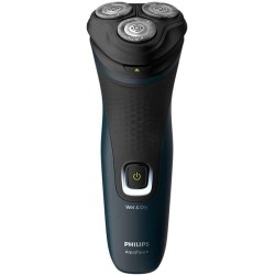 Philips AquaTouch S1121/41 Afeitadora eléctrica en seco o en húmedo, Rotativa y Recargable - Negro