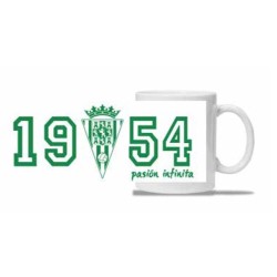 Taza Mug desayuno Córdoba Club de Fútbol con escudo 1954 pasión infinita