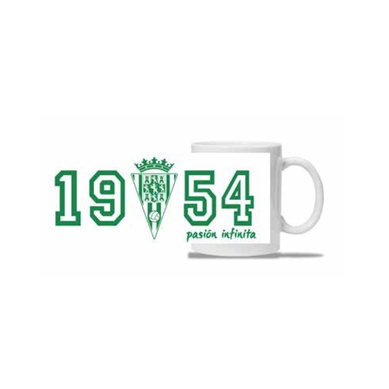Taza Mug desayuno Córdoba Club de Fútbol con escudo 1954 pasión infinita Taza Mug desayuno Córdoba Club de Fútbol con escudo 1954 pasión infinita