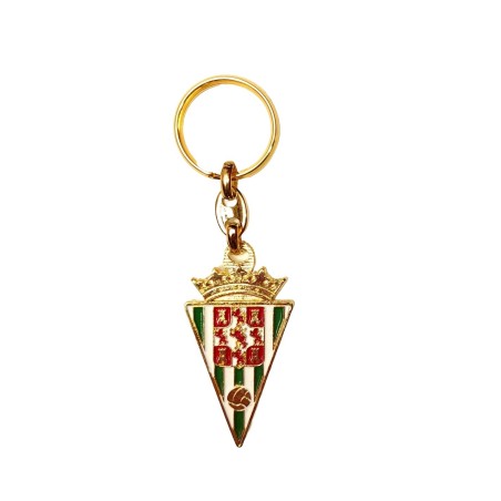 Llavero Córdoba Club de Fútbol dorado con escudo a color producto oficial